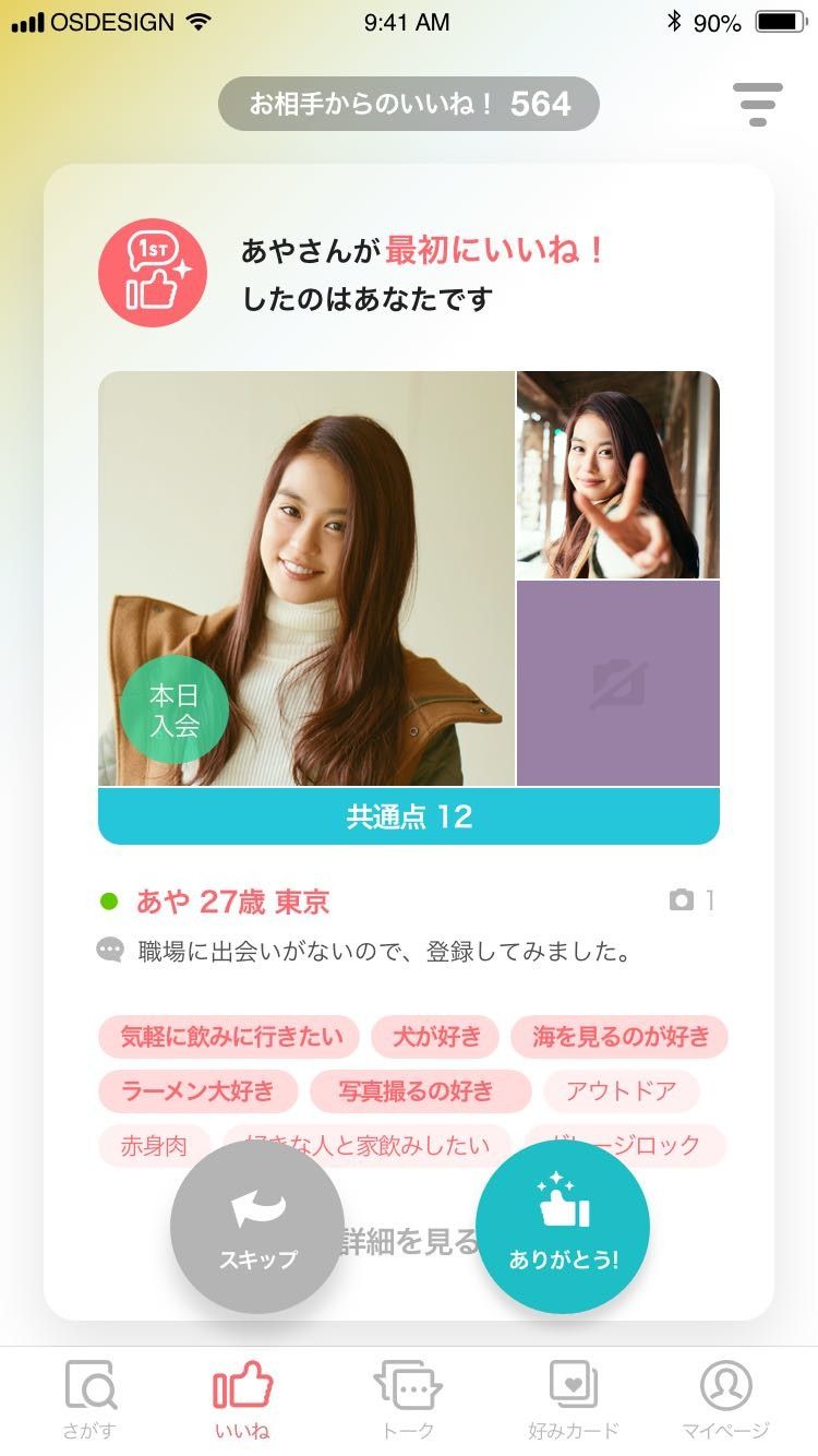 共通点の表示