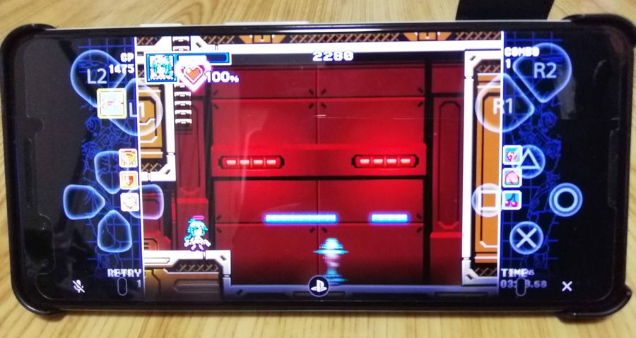 リモートプレイでアクションゲームをプレイ