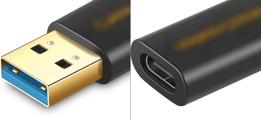 USB-C→USB-A変換アダプターのイメージ画像