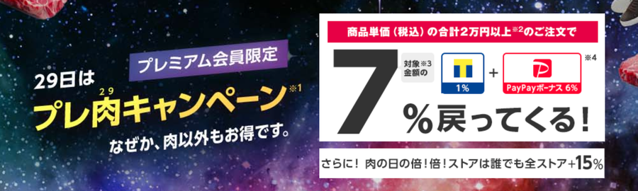 29日は「プレ肉キャンペーン」