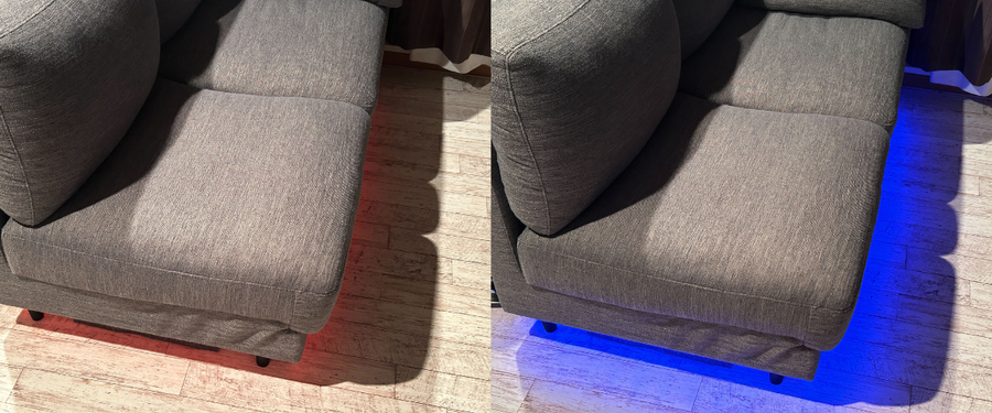LEDテープライトを設置した写真